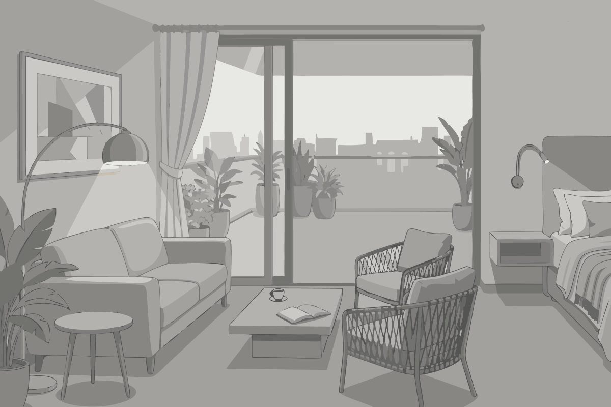 Two-Bedroom Apartment 114 with Sea View